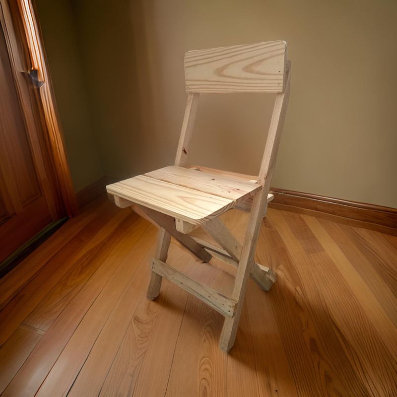 START FG - Silla  de madera plegable en Pino natural laqueado