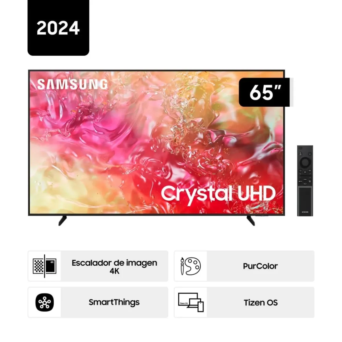 SAMSUNG - TELEVISOR SAMSUNG 65'' UN65DU7000G  CRYSTAL UHD 4K SMART