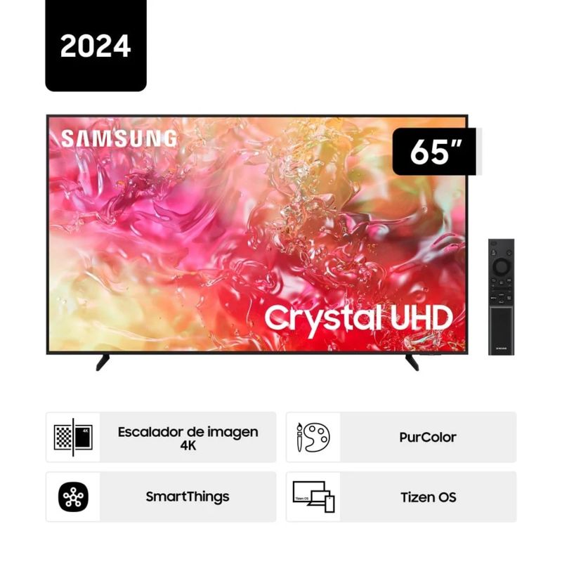 SAMSUNG - TELEVISOR SAMSUNG 65'' UN65DU7000G  CRYSTAL UHD 4K SMART