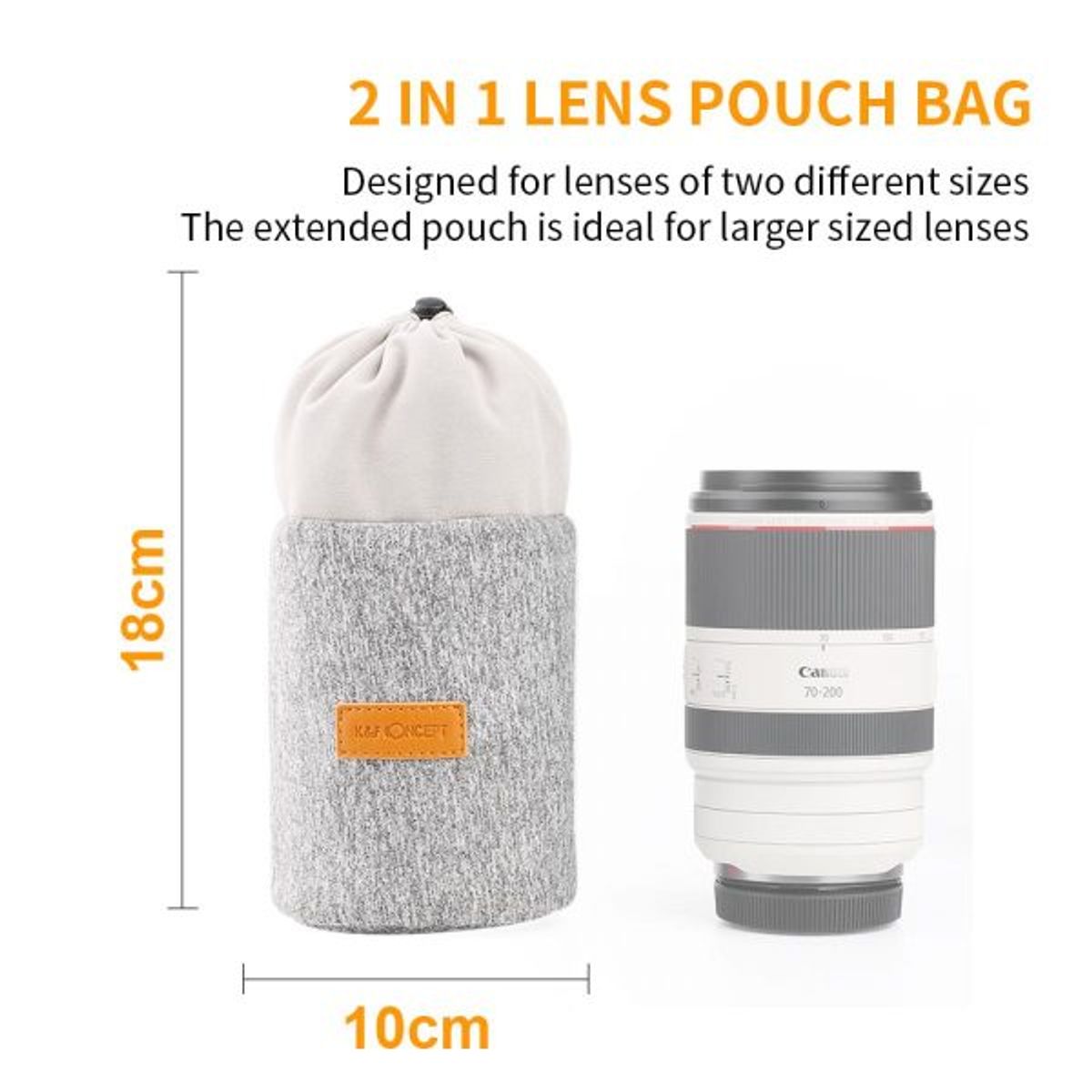 K&F CONCEPT - Funda Protectora de Lentes - KF Concept KF13121