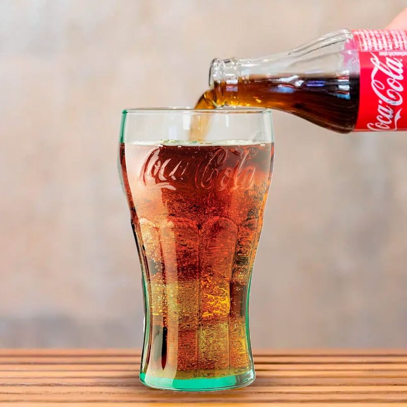 LIBBEY - Set de 4 Vasos Coca Cola Original Verde 510 ml. / 17.2 oz.