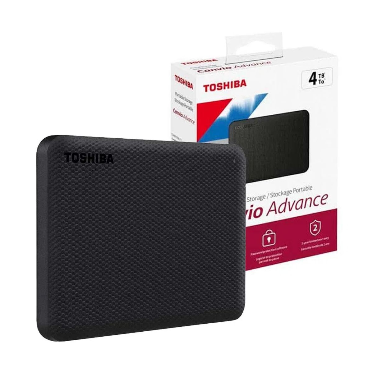 TOSHIBA - Disco Duro Externo Toshiba Canvio Advance 4TB - Negro - Portátil