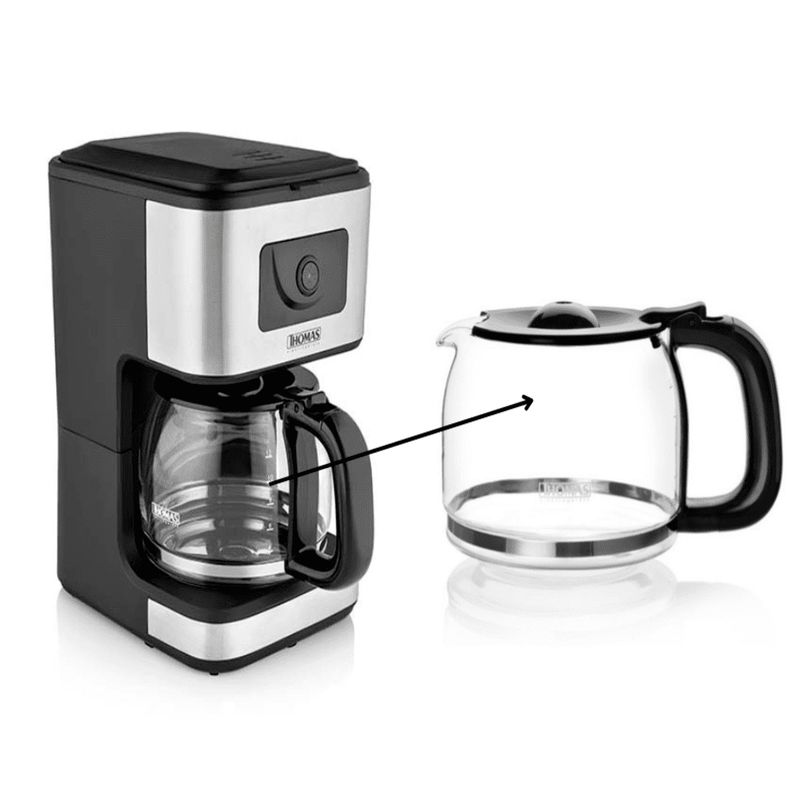 THOMAS - Jarra de Vidrio para Cafetera Thomas TH-138i