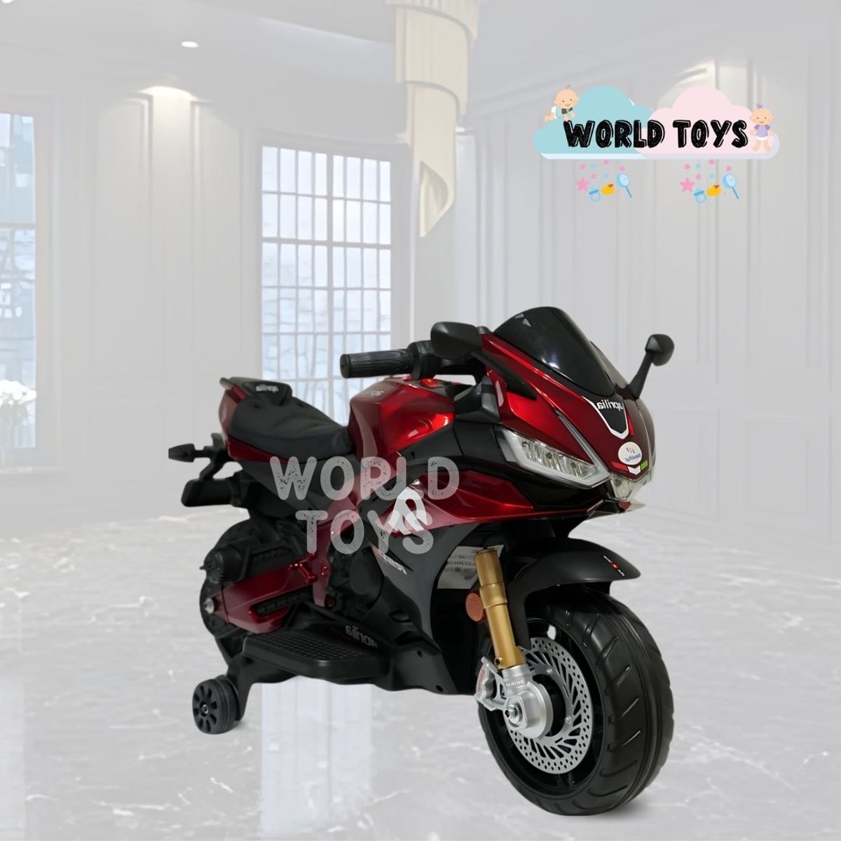 APRIL - Moto a Batería para Niños «YAMAHA» Licenced Red