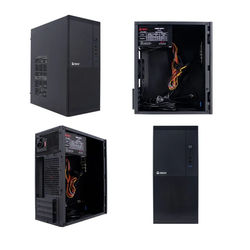 TEROS - Case TEROS TE-1033S Mini Tower ATX 250W USB 3.0 2.0 audio HD negro