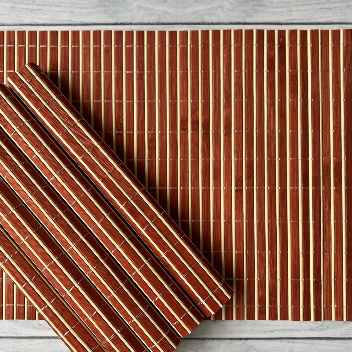 GENERICO - Individual de Mesa de Bambú Set 6 Unidades