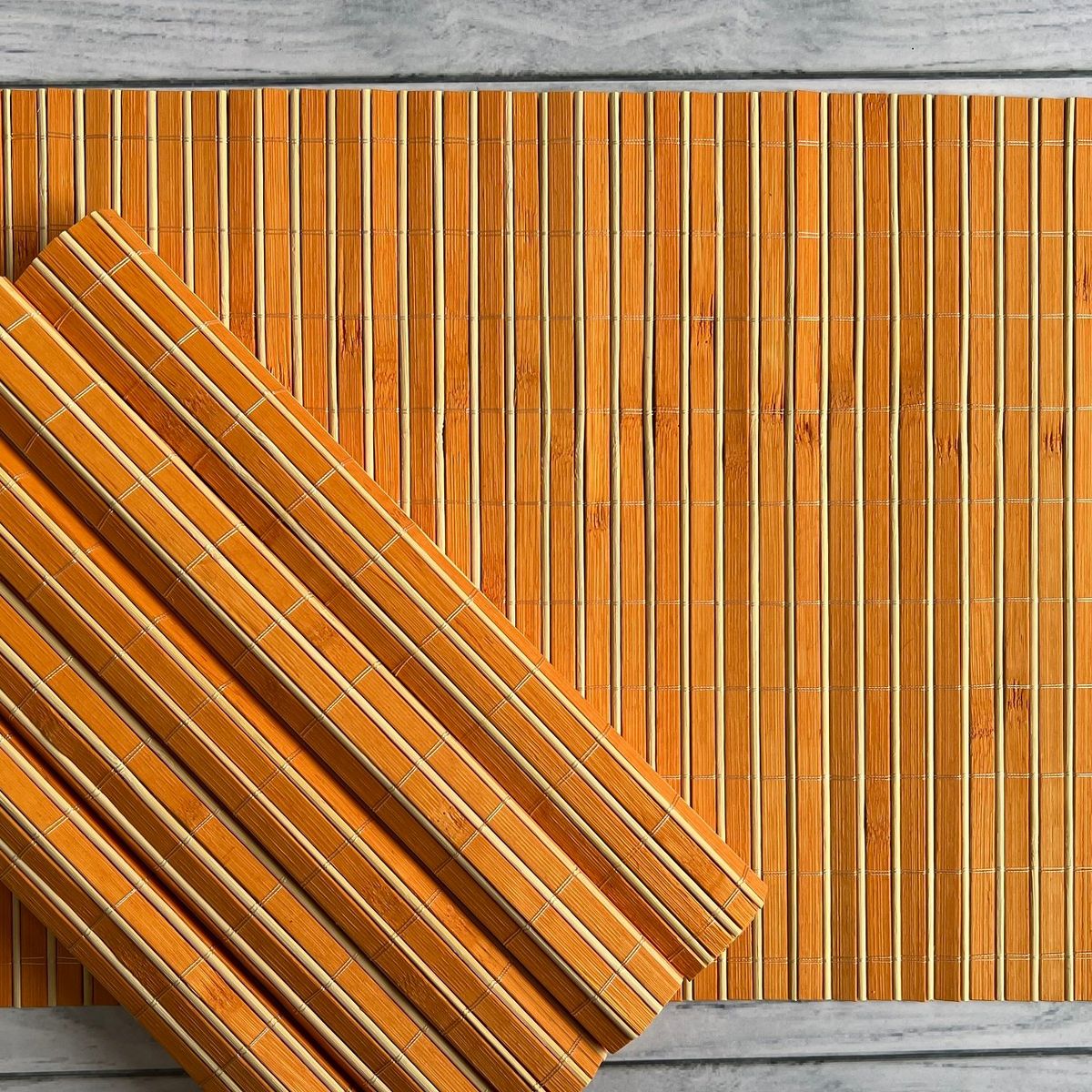 GENERICO - Individual de Mesa de Bambú Set 6 Unidades