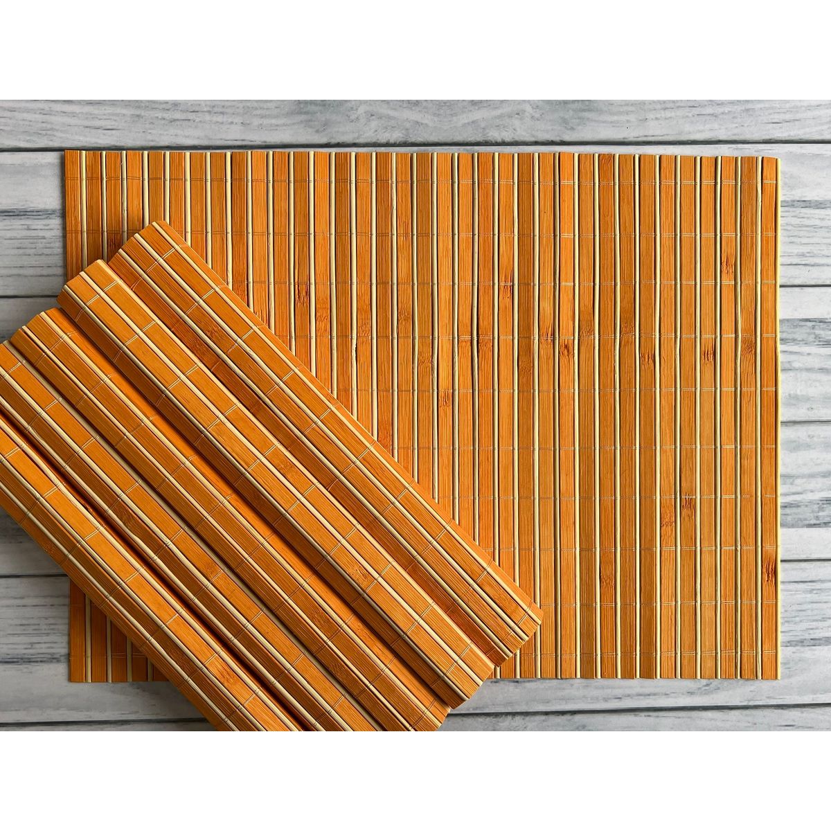 GENERICO - Individual de Mesa de Bambú Set 6 Unidades