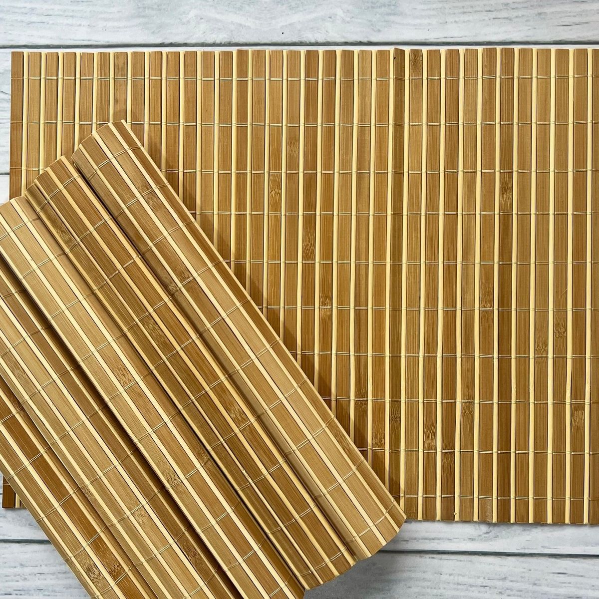 GENERICO - Individual de Mesa de Bambú Set 6 Unidades