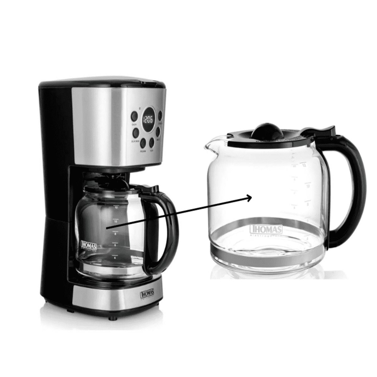 THOMAS - Jarra Vidrio Cafetera TH-141 Thomas 09014101