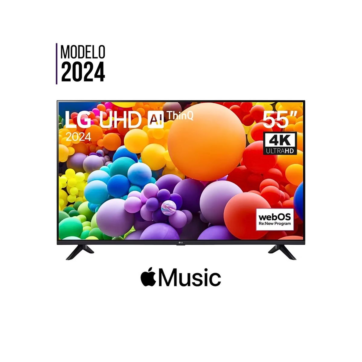 LG - Televisor 55 LG UHD 4K Thinq Ai 55UT7300PSA 2024