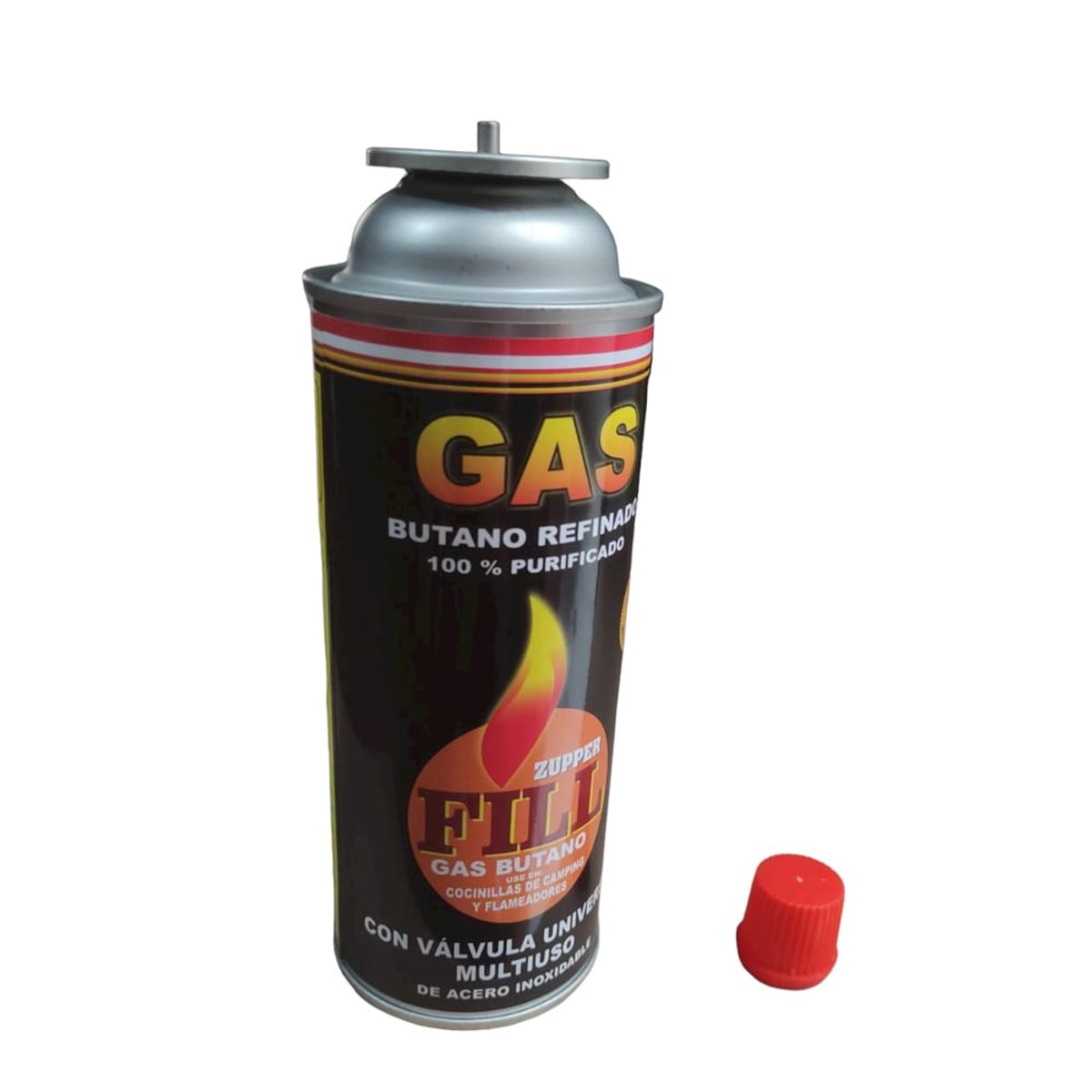 GENERICO - 5 Gas Butano Ultra Refinado valvula universal cocinillas Fill