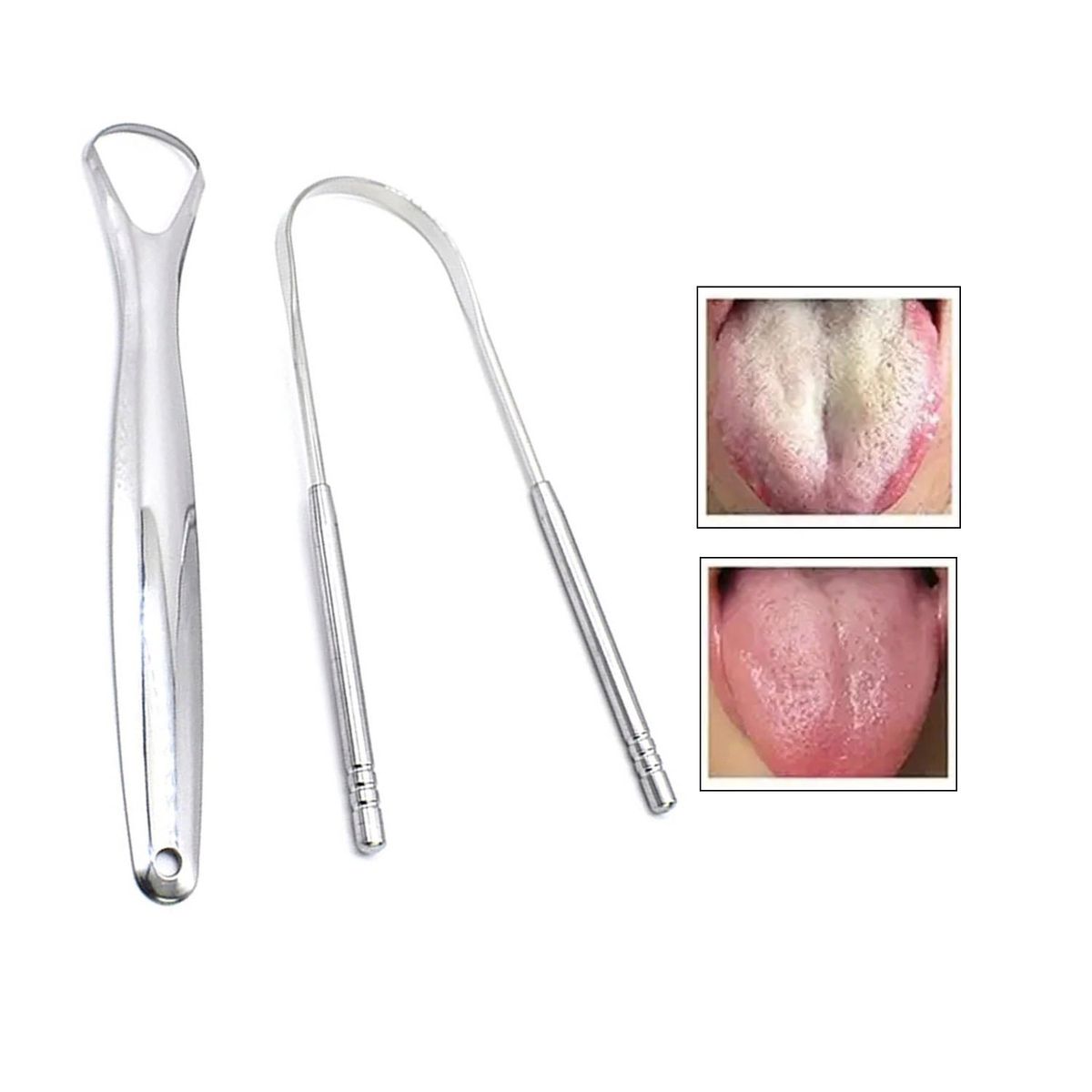 RED ANGEL - Limpiador  De Lengua De Acero ultra fino 2 unidades