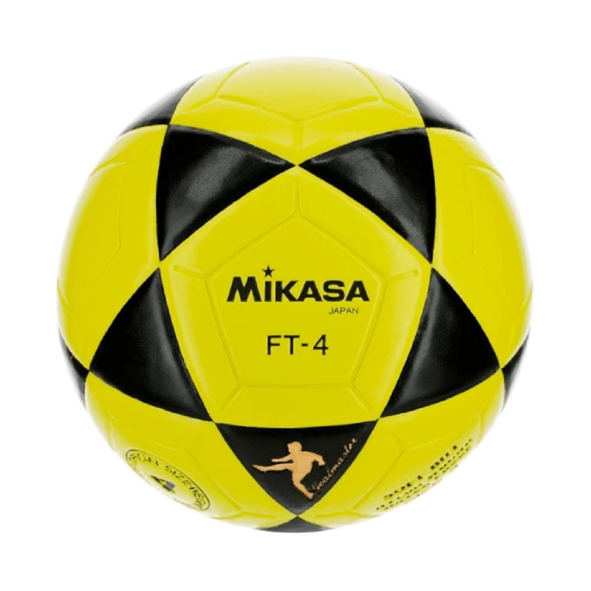 MIKASA - PELOTA PARA FULBITO CUERO FT-4 MIKASA  AMARILLO NEGRO