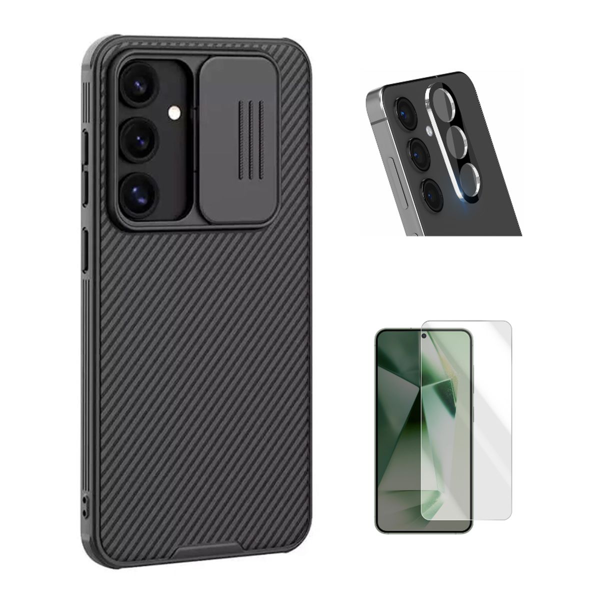 NILLKIN - CASE NILLKIN SAMSUNG S24 FE y VIDRIOS