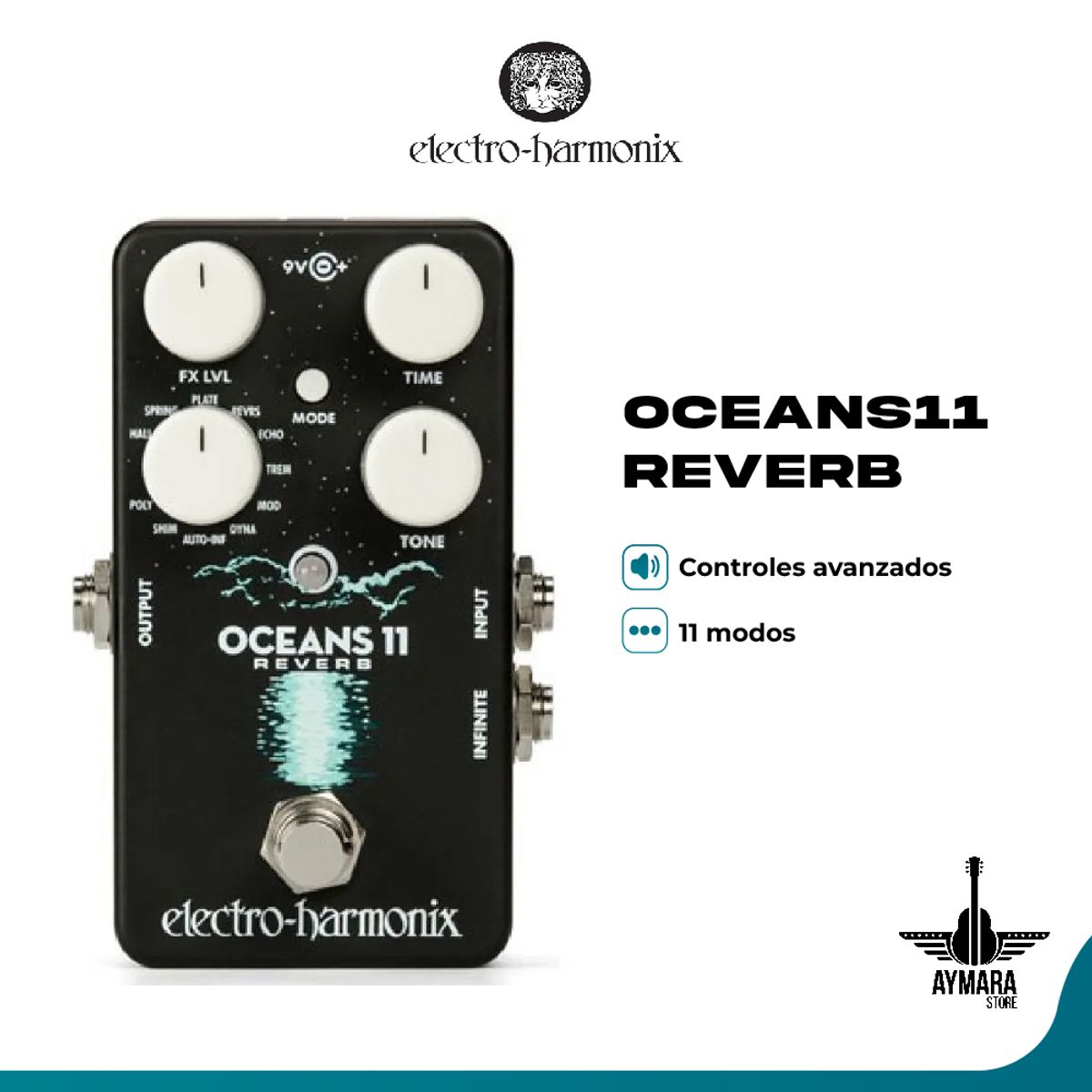 GENERICO - Electro-Harmonix Oceans11 - Reverb Pedal