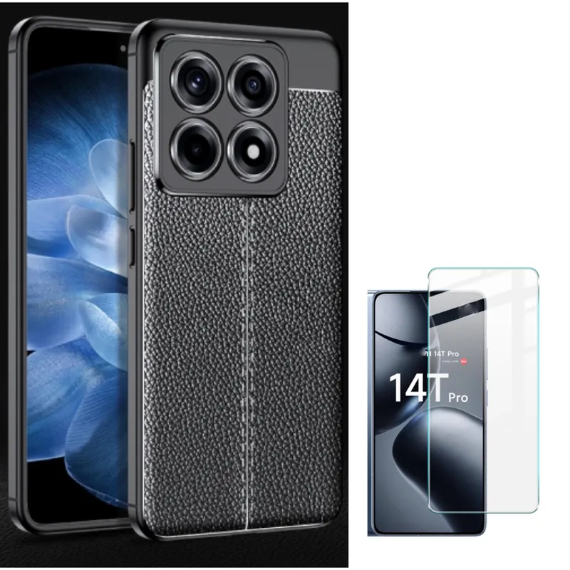 NILLKIN - CASE CARBONO AUTOFOCUS XIAOMI MI 14T PRO CON VIDRIO