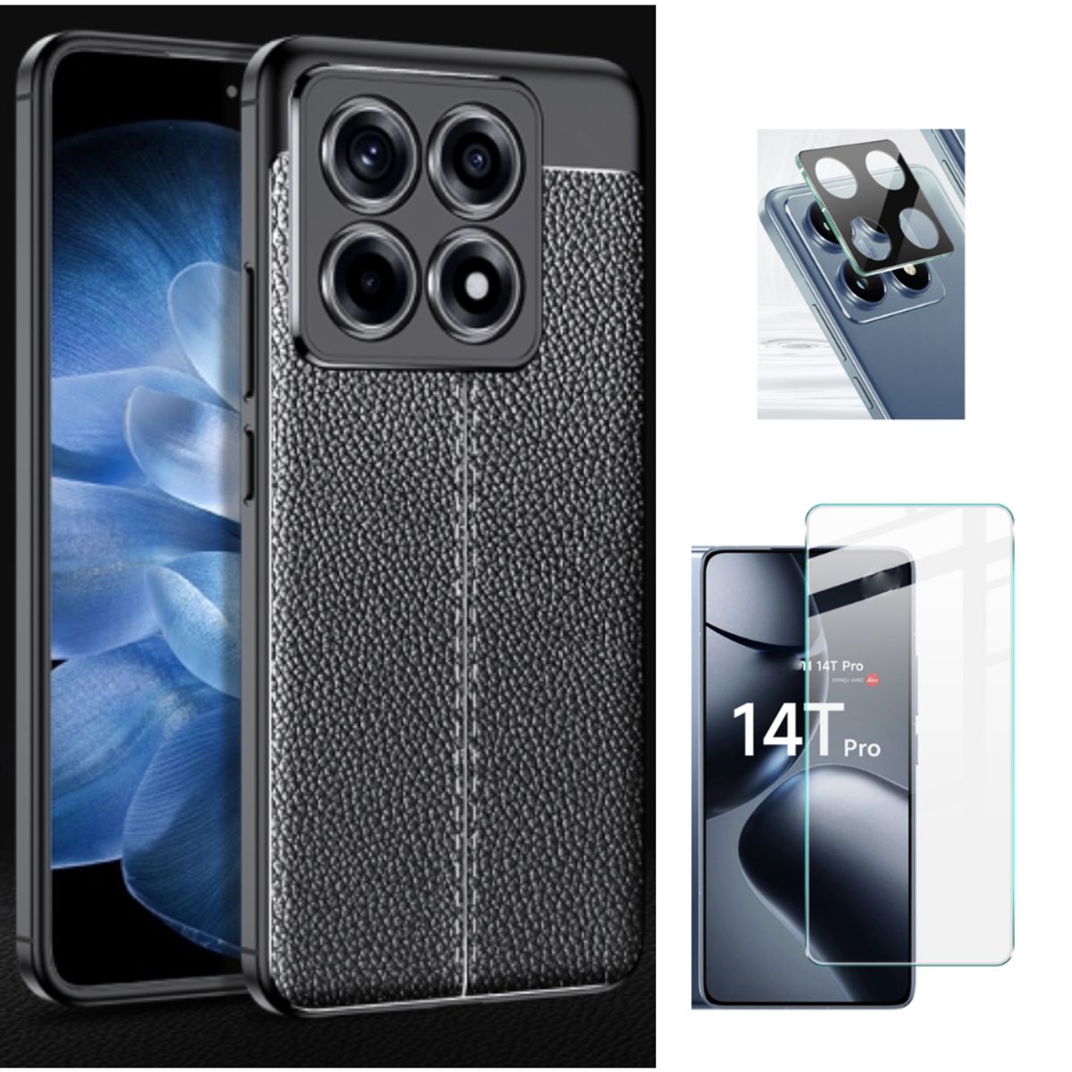 NILLKIN - CASE CARBONO AUTOFOCUS XIAOMI MI 14T PRO CON VIDRIOS