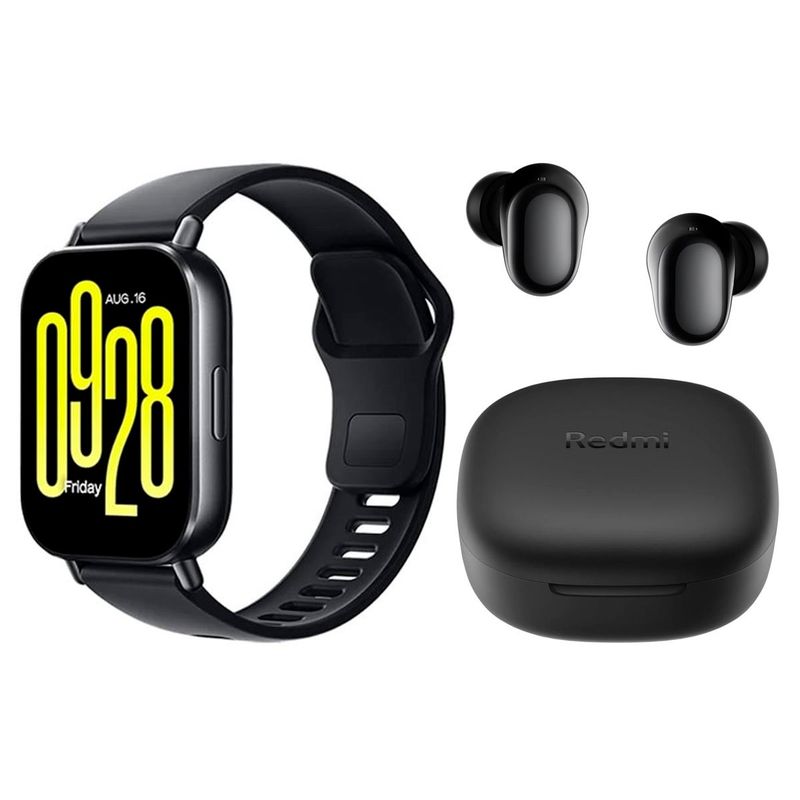XIAOMI - Reloj Xiaomi Redmi Watch 5 Active+Redmi Buds 6 Play Negro