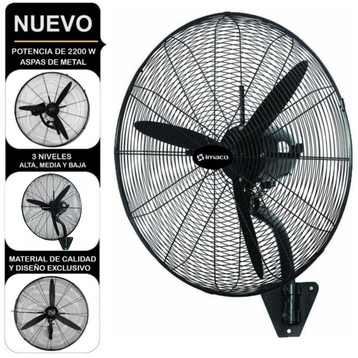 Imaco - Ventilador INDUSTRIAL de pared 26 IMACO WF2630