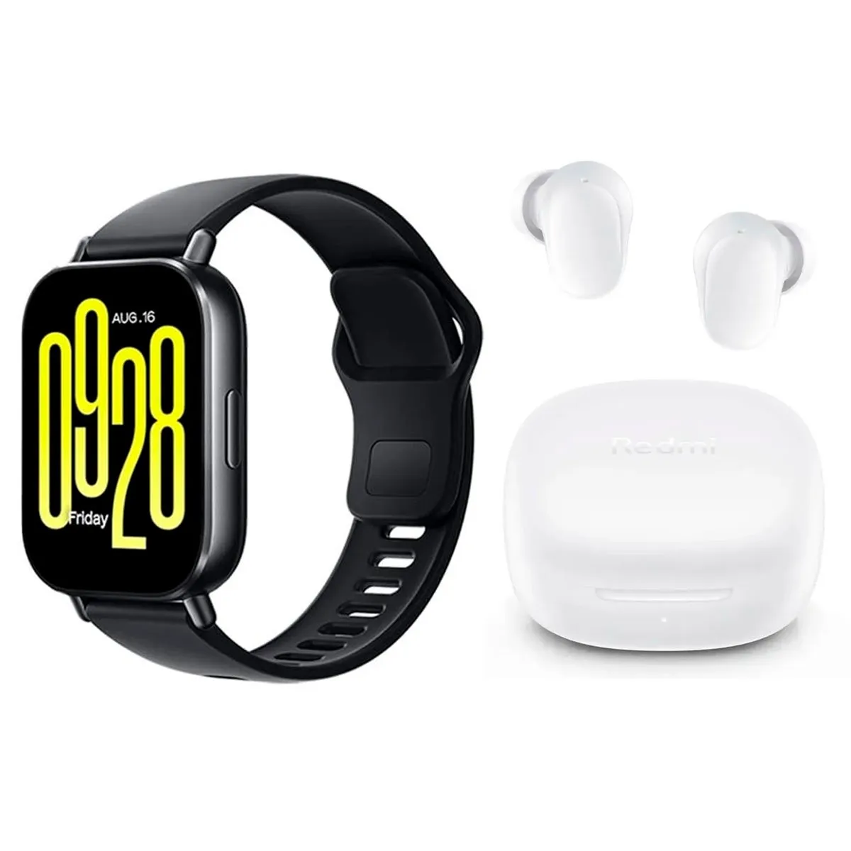 XIAOMI - Reloj Xiaomi Redmi Watch 5 Active+Redmi Buds 6 Play Blanco