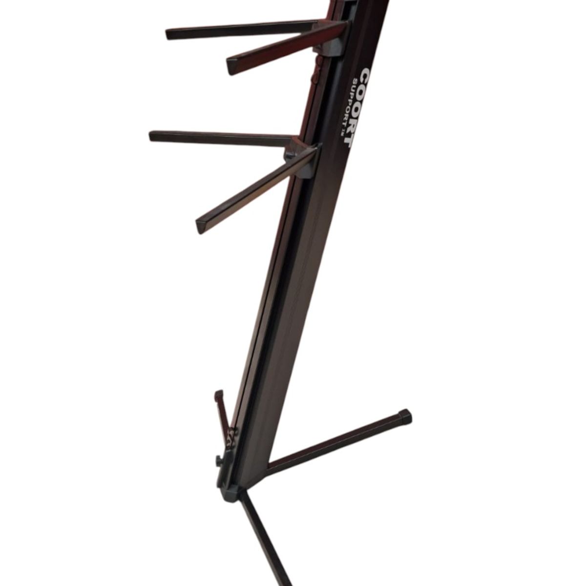 GENERICO - SOPORTE DE DOBLE TECLADO COORT NEGRO