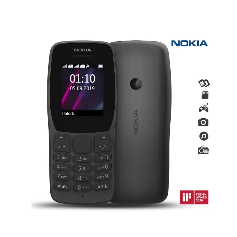NOKIA - CELULAR BÁSICO NOKIA 110 VERSIÓN 2019 DUAL SIM 1.8 GSM