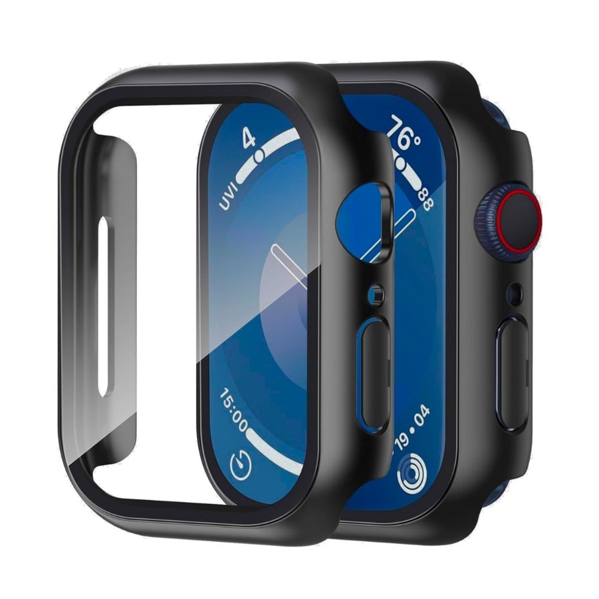 GENERICO - Case bumper protector cMica para Applewatch serie10 46mm Negro