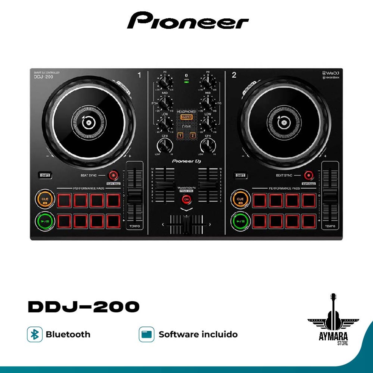PIONEER - Pioneer DDJ-200 - Controlador DJ