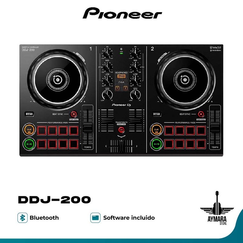 PIONEER - Pioneer DDJ-200 - Controlador DJ
