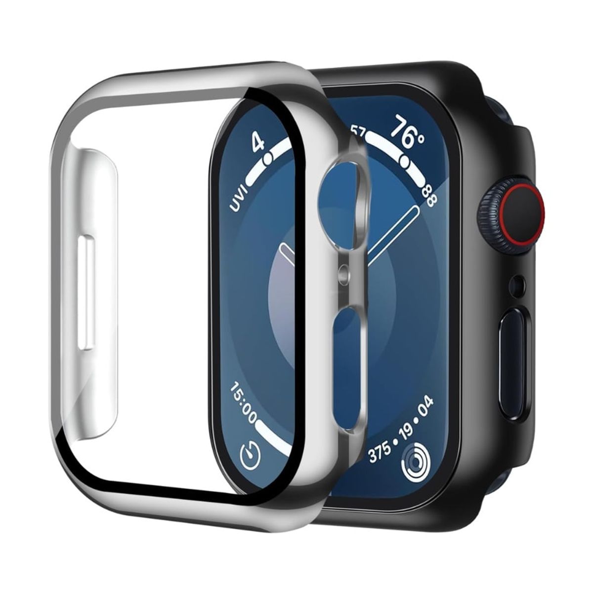 GENERICO - Case bumper protector cMica para Applewatch serie10 46mm Plateado