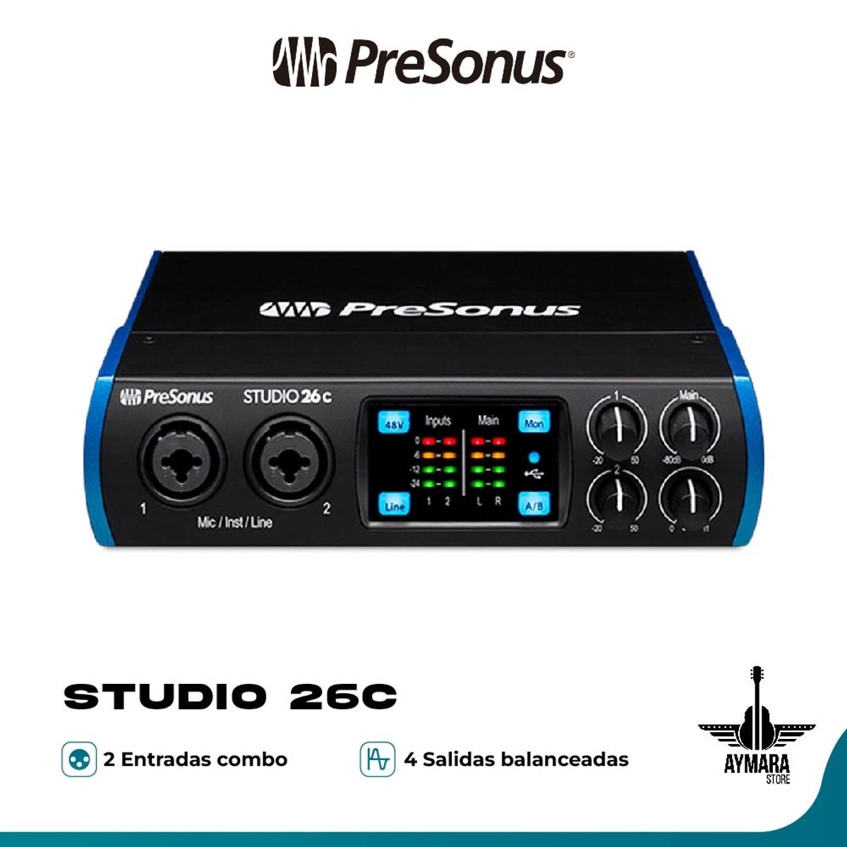 PRESONUS - PreSonus Studio 26C - Interfaz de Audio