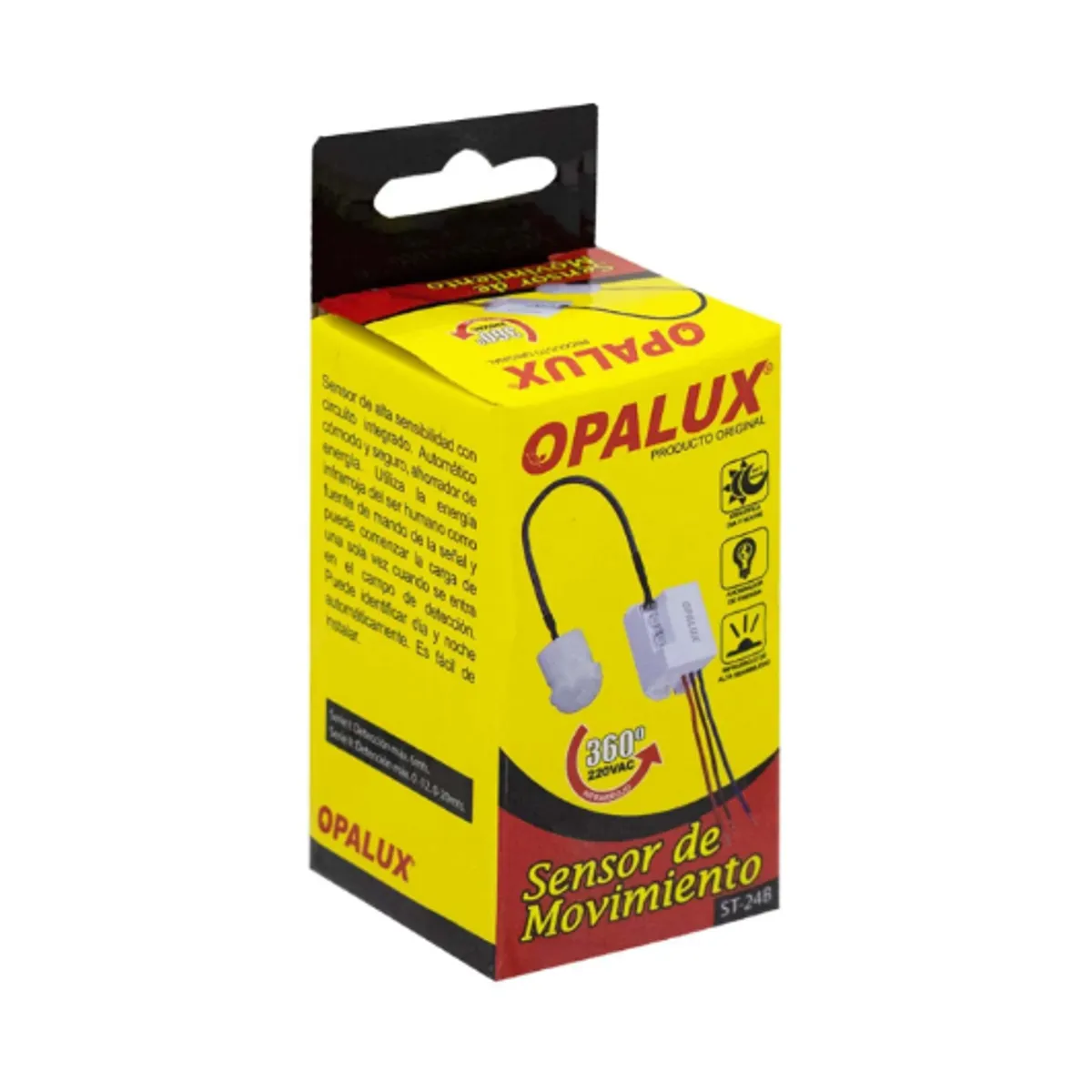 OPALUX - Sensor de Movimiento Mini ST-24B OPALUX
