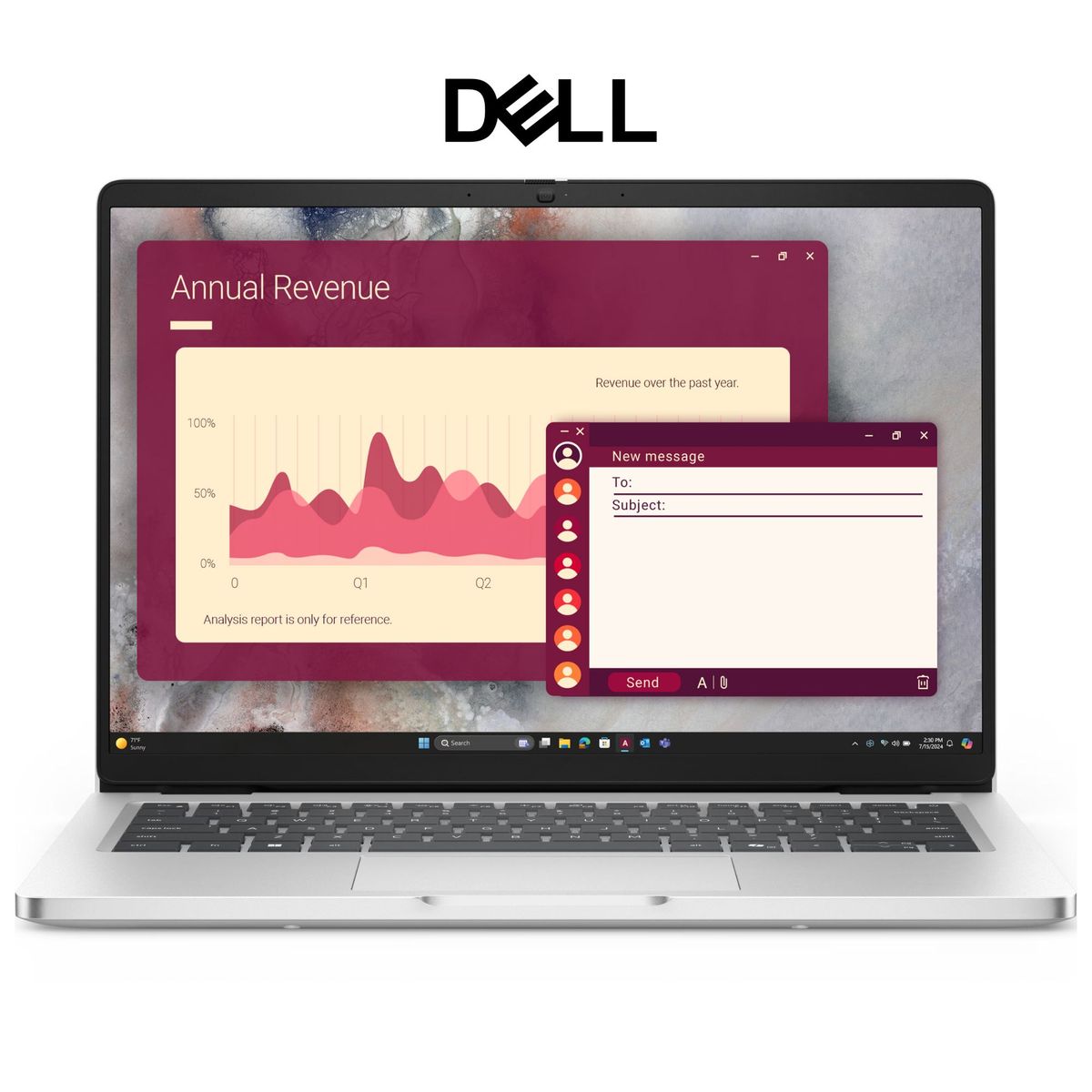 DELL - Laptop Dell Pro 14 PC14250 14" FHD Plus, Core Ultra 7-255U, Ram 16GB, Ssd 512GB, Win 11 Pro