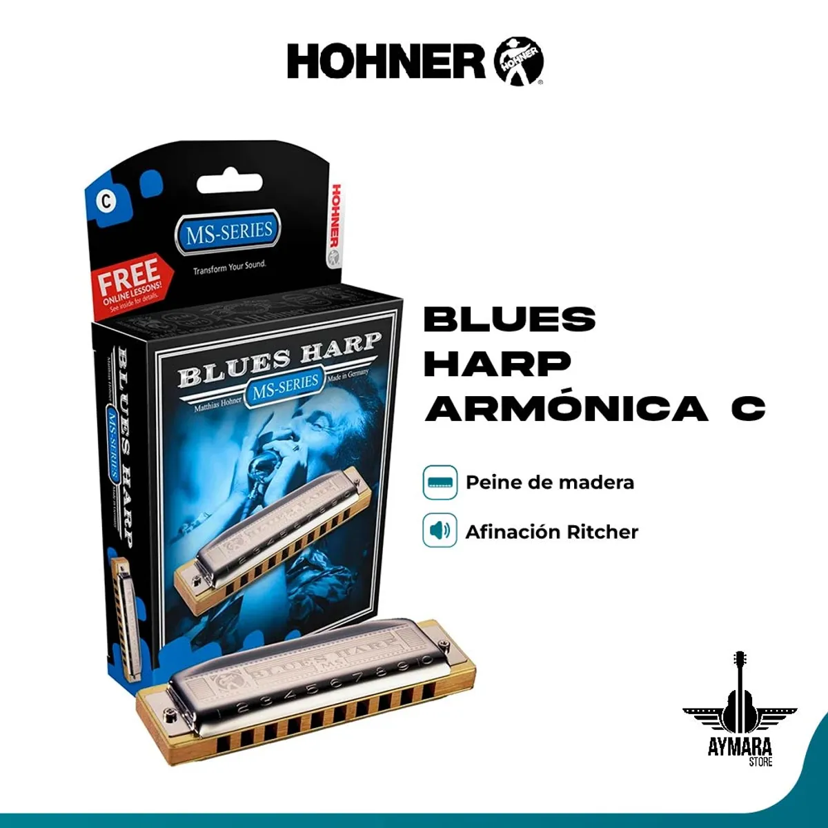 HOHNER - Hohner Blues Harp - Armónica C
