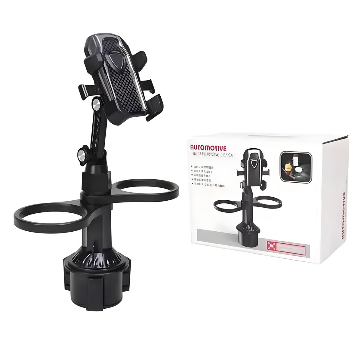 GENERICO - Soporte para portavasos y telefono en automóvil