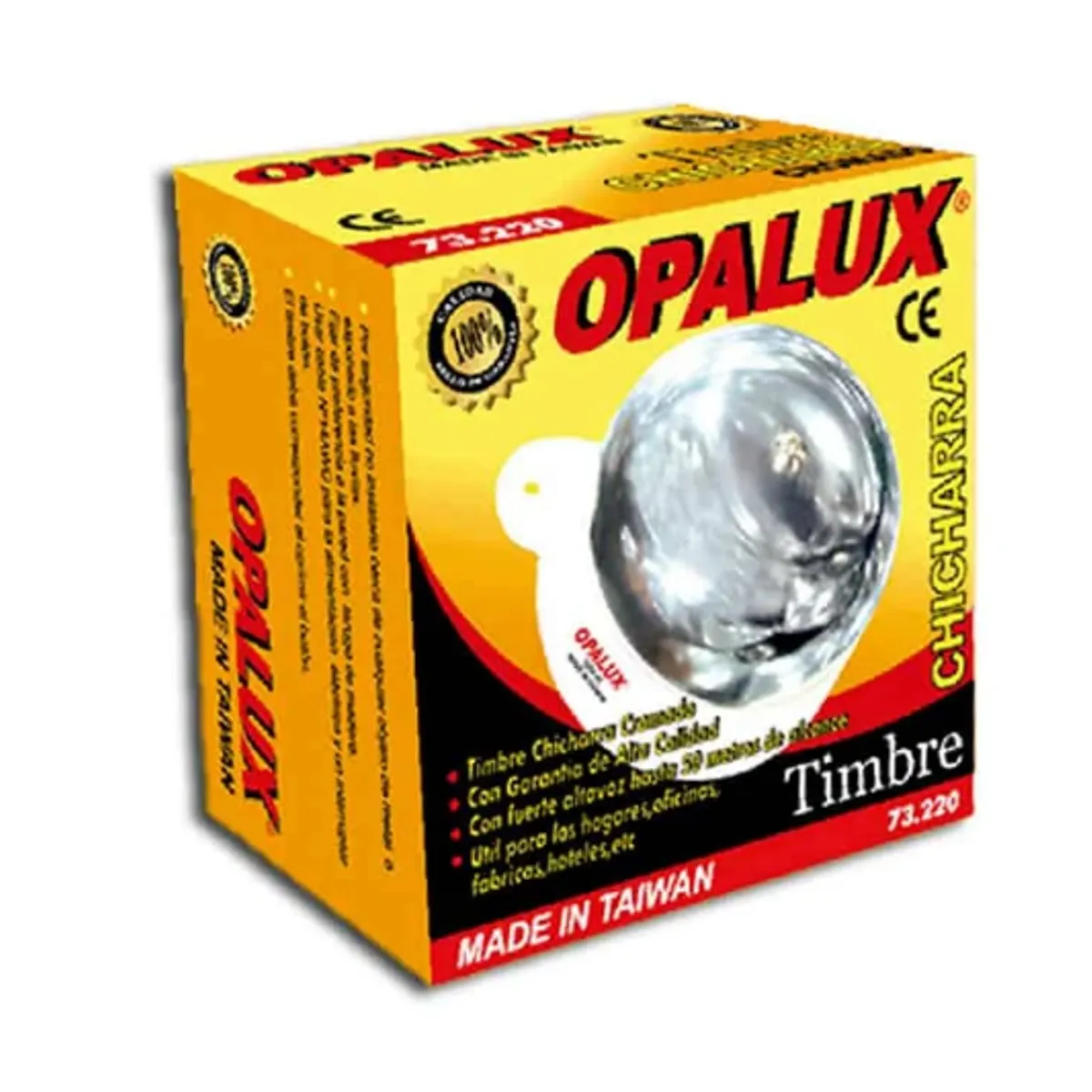 OPALUX - Timbre Chicharra de Metal 3″ OP-73 OPALUX