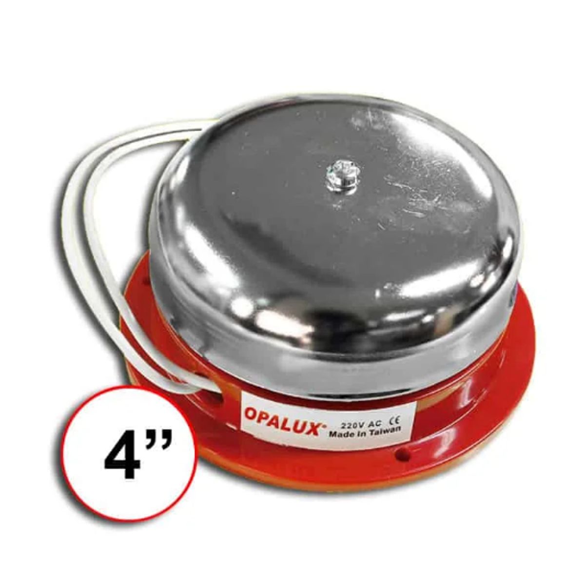 OPALUX - Timbre Industrial de Metal 4″ 7204220 OPALUX