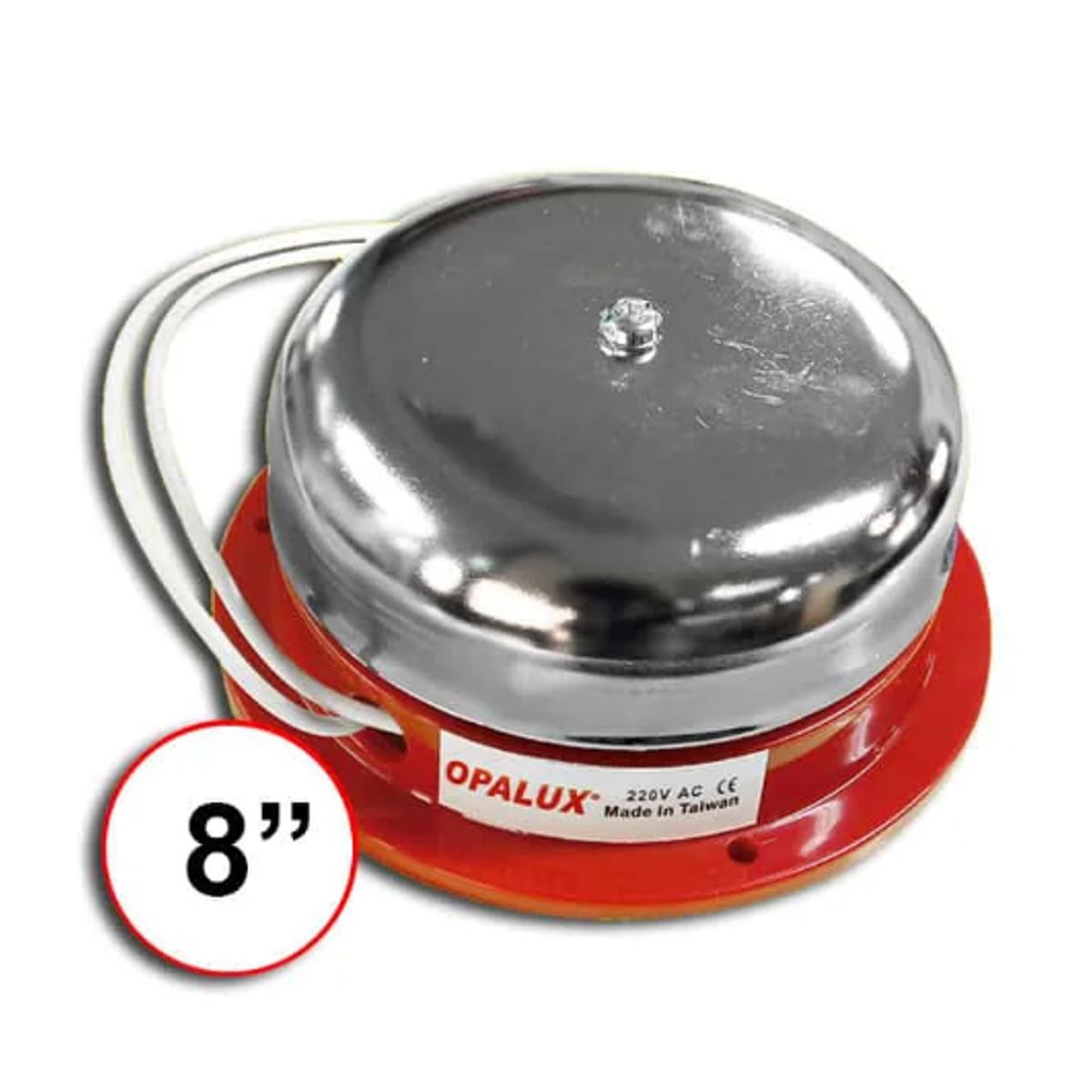 OPALUX - Timbre Industrial de Metal 8″ 7208220 OPALUX