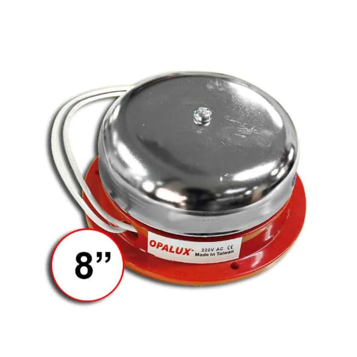 OPALUX - Timbre Industrial de Metal 8″ 7208220 OPALUX