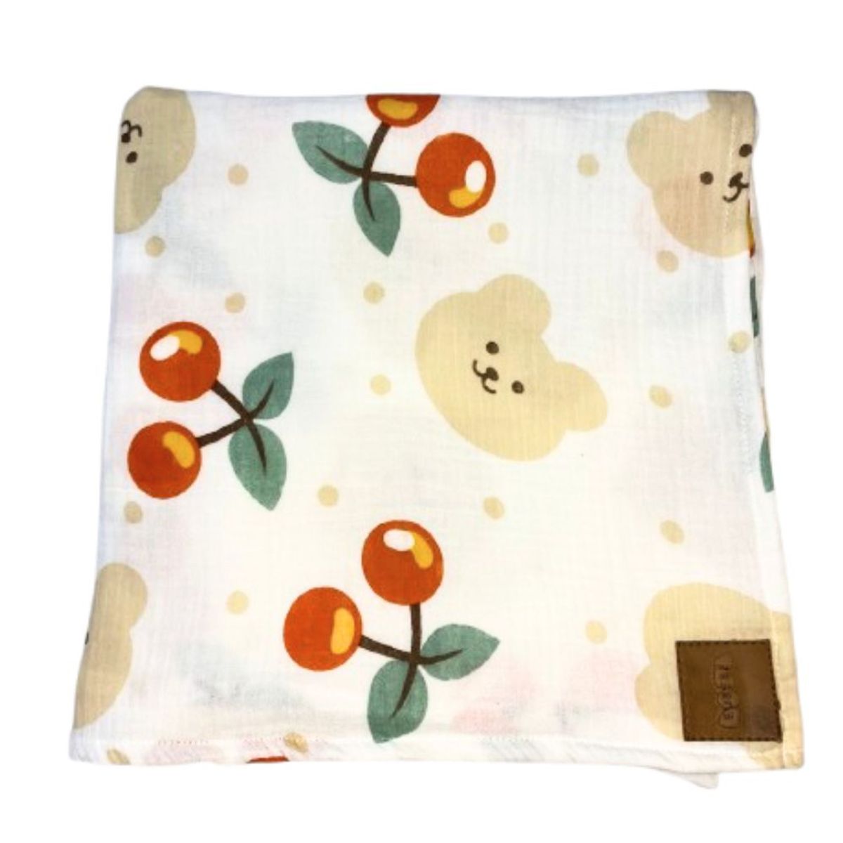 EUBEBE - Manta muselina para bebé Eubebe modelo osito durazno