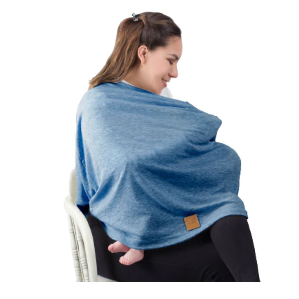 EUBEBE - Cobertor de Lactancia Azul Multiusos Eubebe