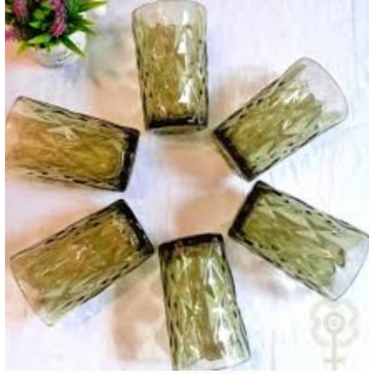 GENERICO - VASOS MODELO DIAMANTE 6 UNID A1