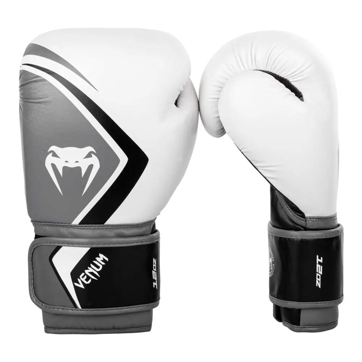 VENUM - Guantes de Boxeo 12oz Venum Contender 2.0 Blanco/Plomo