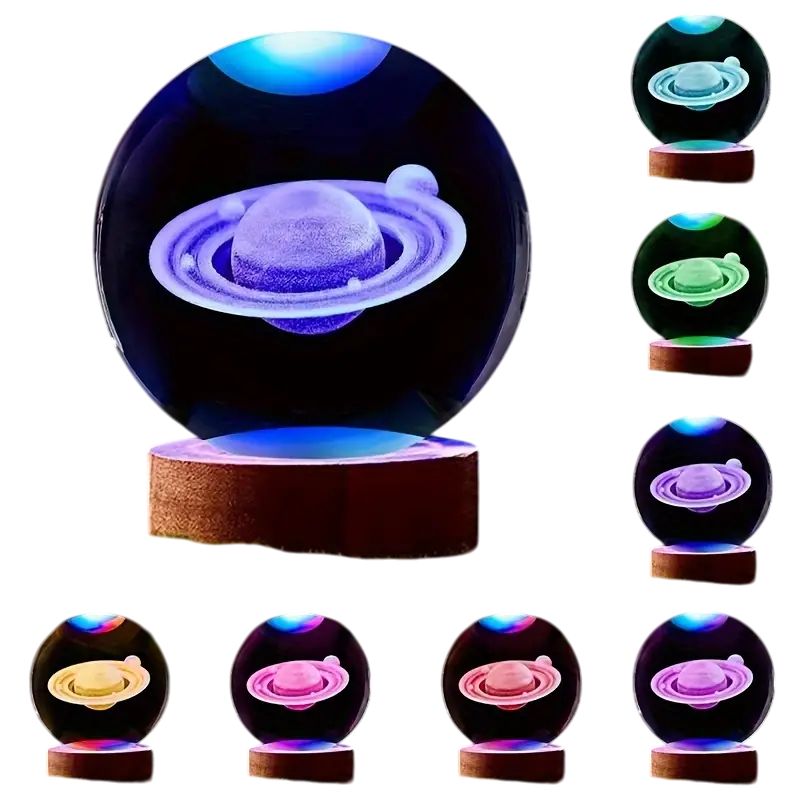 GENERICO - Lampara Esfera Multicolor Saturno