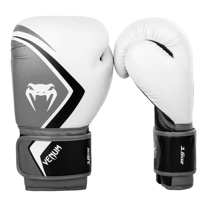 VENUM - Guantes de Boxeo 16oz Venum Contender 2.0 Blanco/Plomo