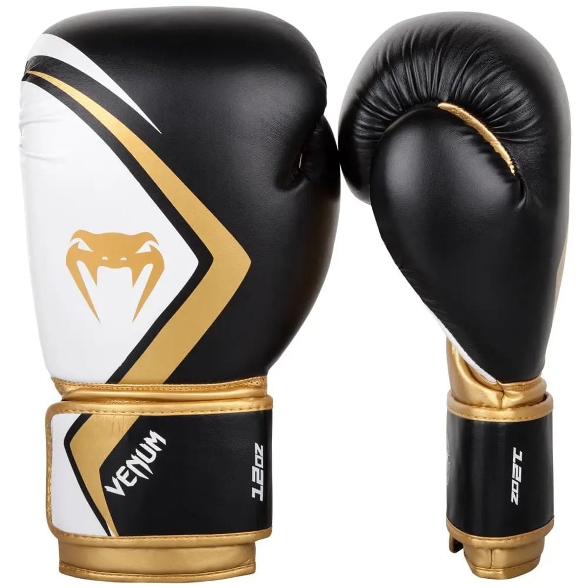 VENUM - Guantes Boxeo 12oz Venum Contender 2.0 Negro/Dorado/Blanco