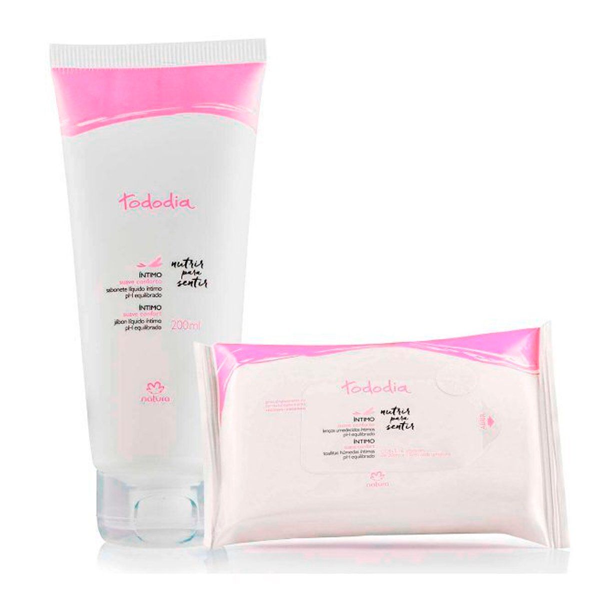 NATURA - Cuidado Íntimo Jabón líquido con Toallitas confort Tododia