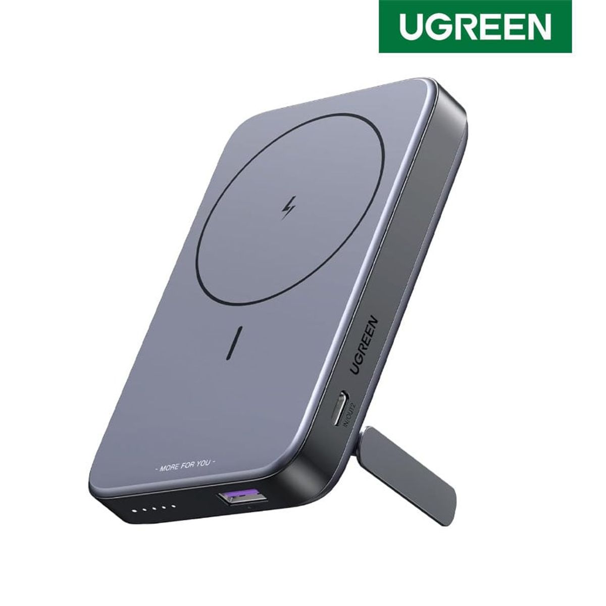 UGREEN - Power Bank Magnetico UGREEN10000 Soporte Plegable Ultra Delgado