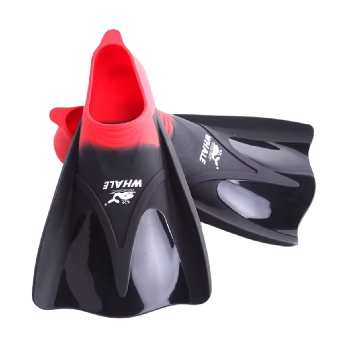 GENERICO - Aletas de Natacion cortas niños Whale Silicona - XXS